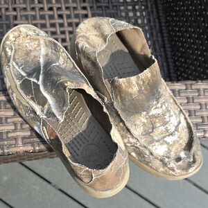 CROCS Camouflage Pattern Slip-Ons